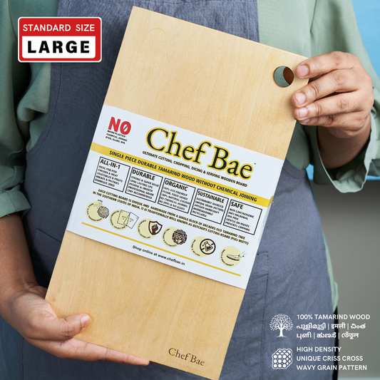 Chef Bae Tamarind Wood High Density Cutting Board - Classic Rectangle