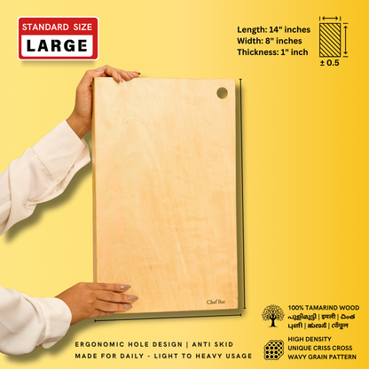 Chef Bae Tamarind Wood High Density Cutting Board - Classic Rectangle